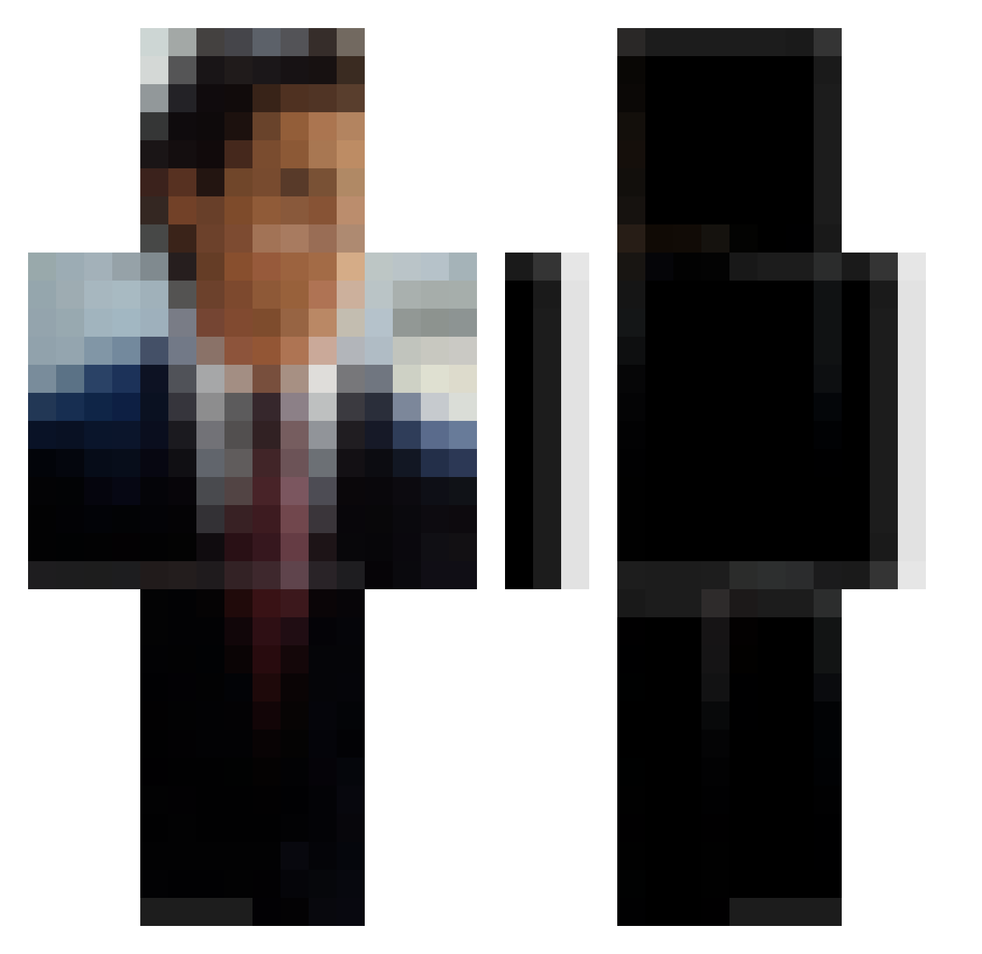 RIPRICKMAY Minecraft skin, front and back view