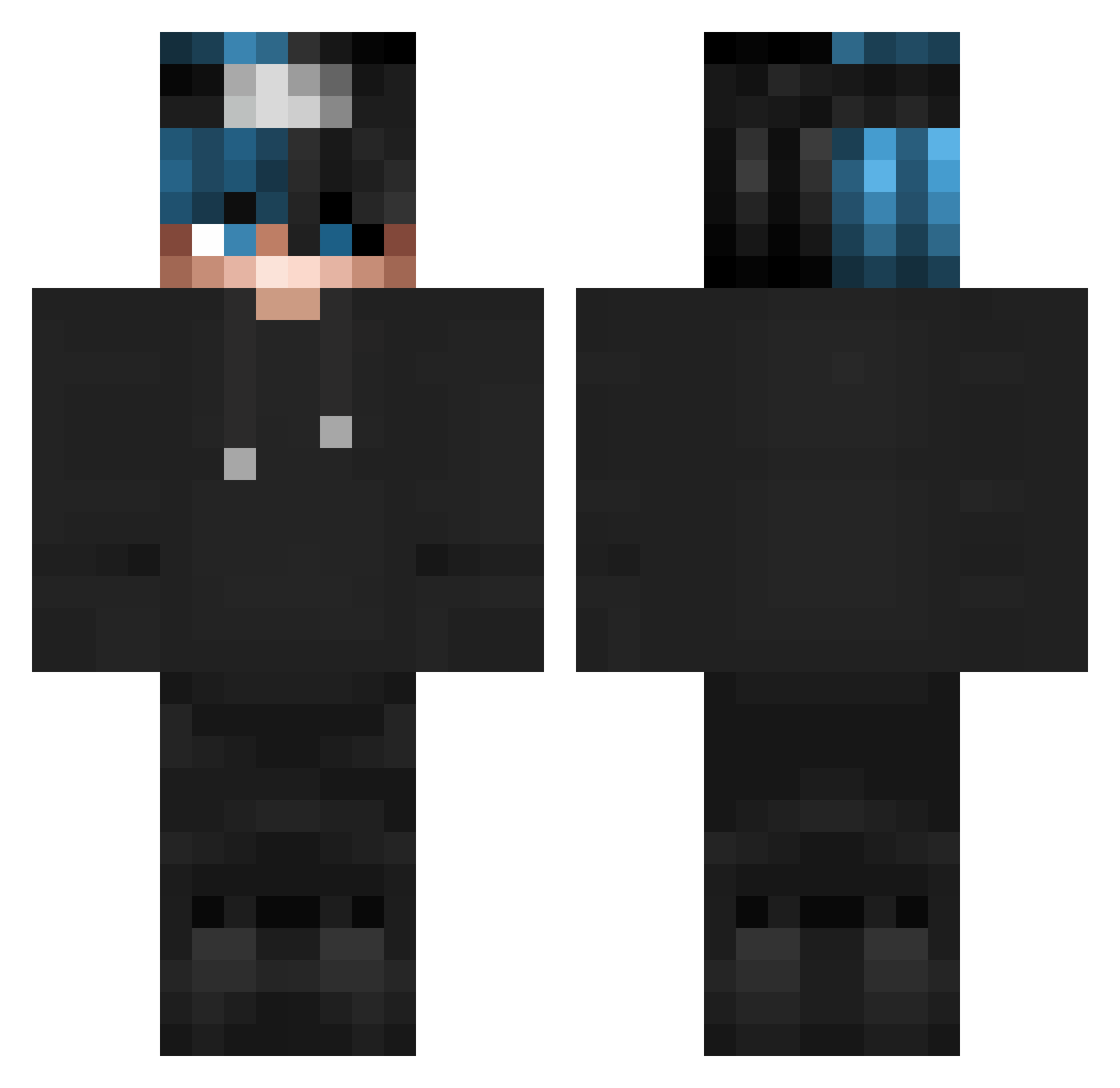 RhombusHafen263 Minecraft skin, front and back view