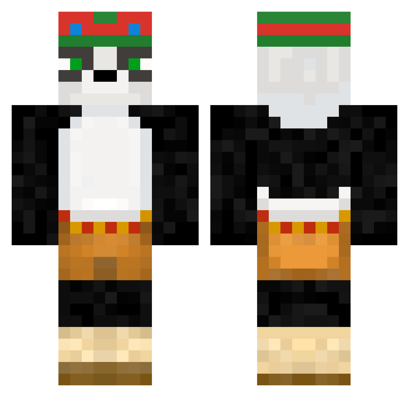 Seaiil Minecraft skin, front and back view