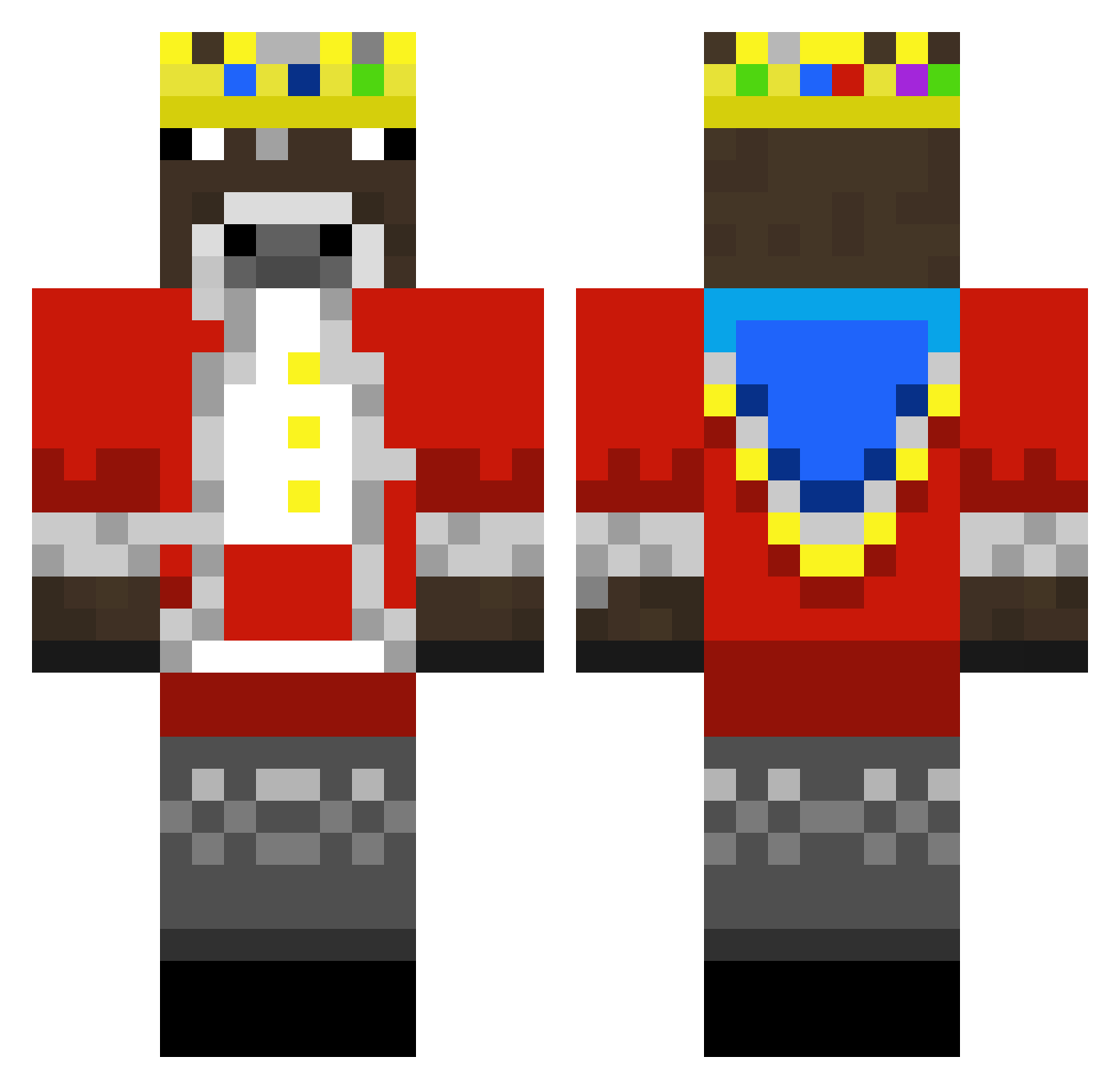PopCon_Smitty Minecraft skin, front and back view