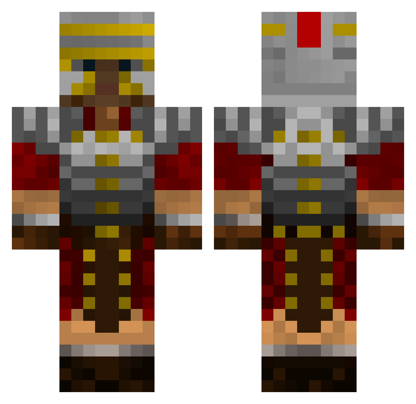 ASTR0WORLD Minecraft skin, front and back view