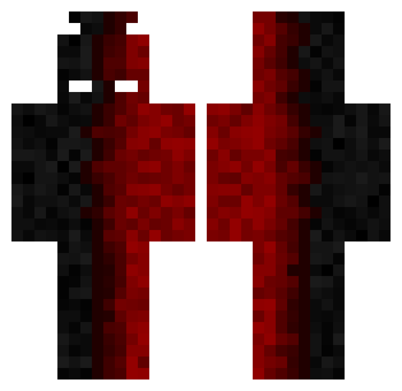 Usko18 Minecraft skin, front and back view