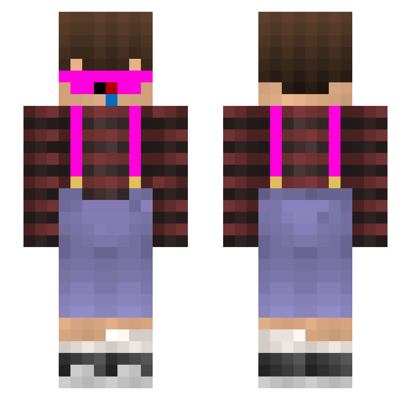Schmidtii8 Minecraft skin, front and back view