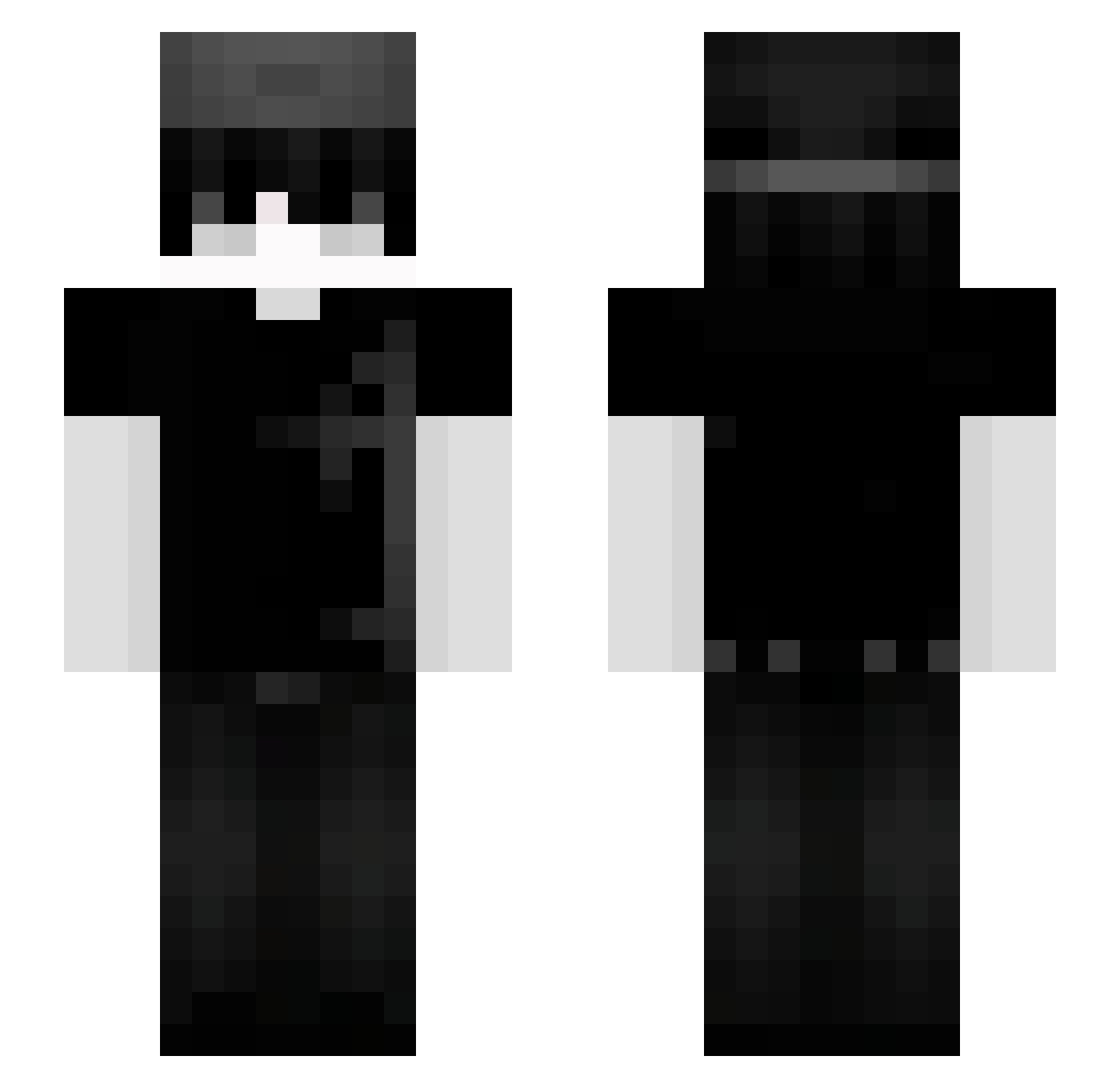 Runo0512 Minecraft skin, front and back view