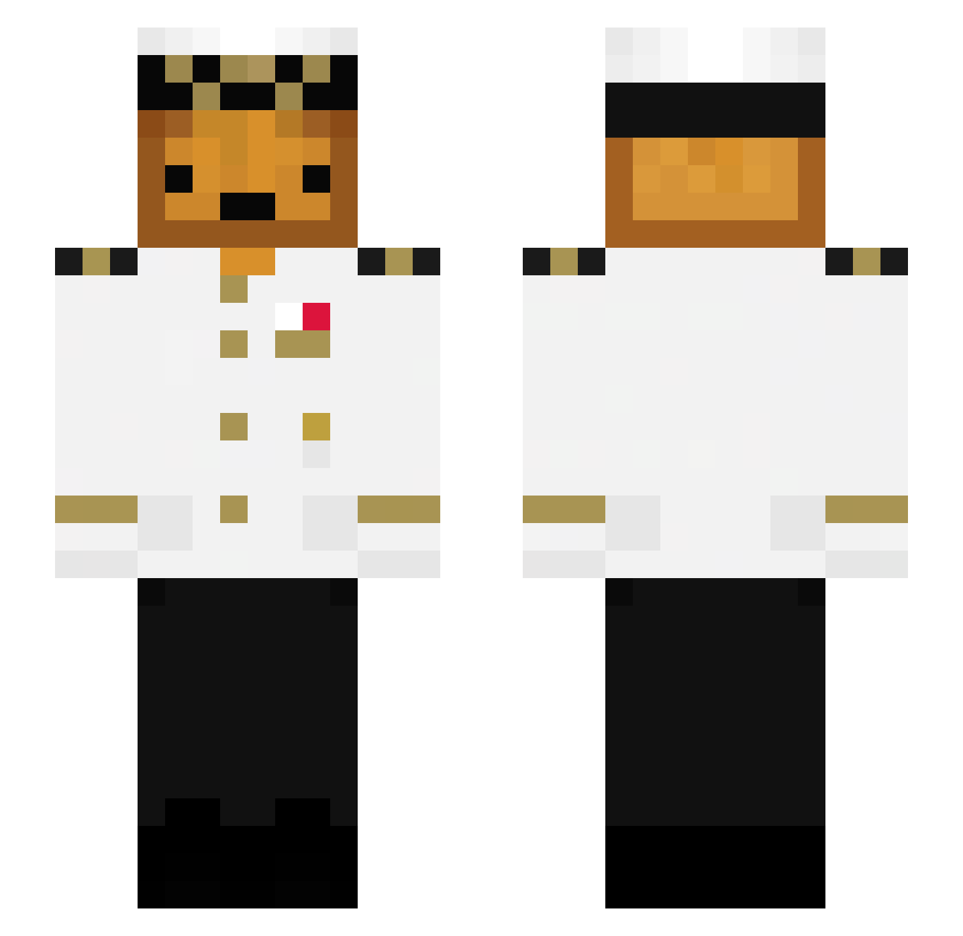 tostysmaczne Minecraft skin, front and back view