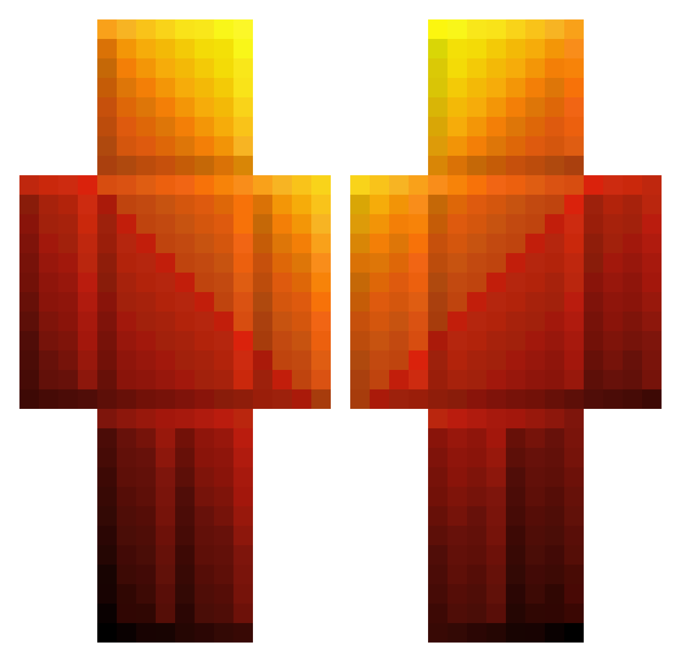 steologic Minecraft skin, front and back view
