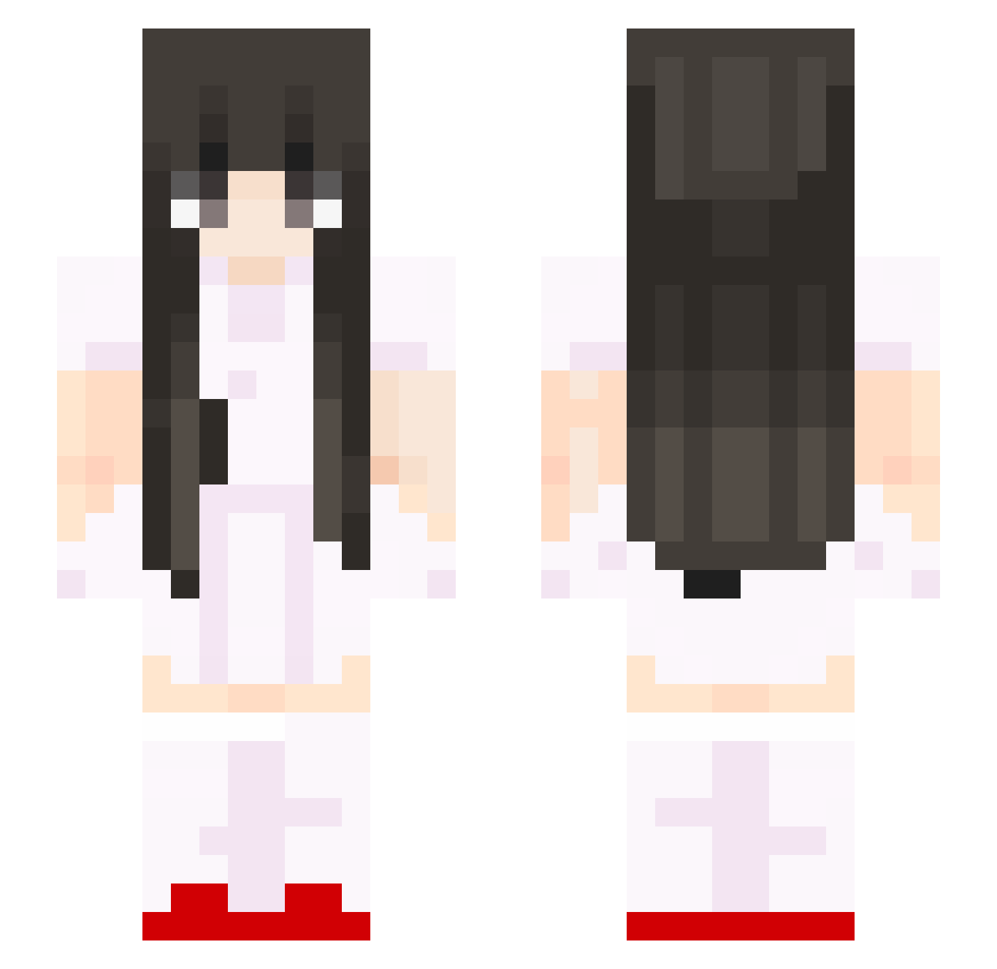 Awesome4sauce42 Minecraft skin, front and back view