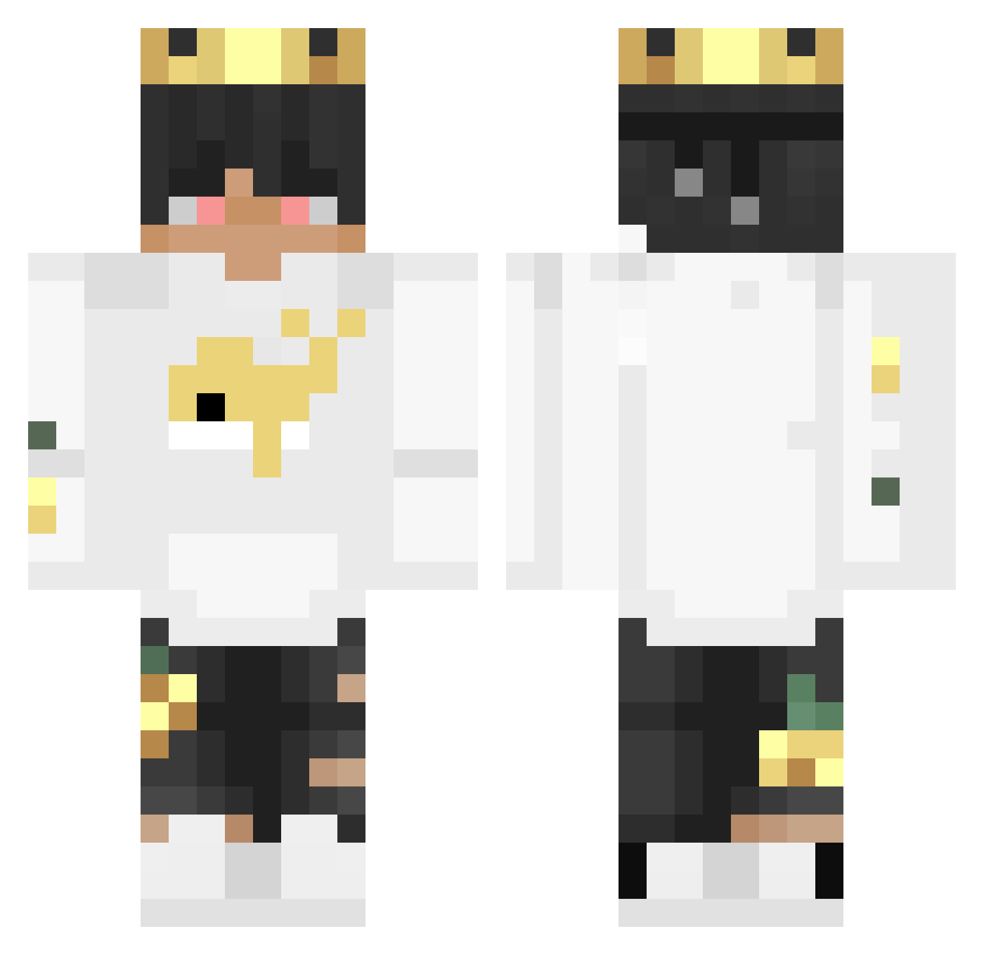 _taur Minecraft skin, front and back view