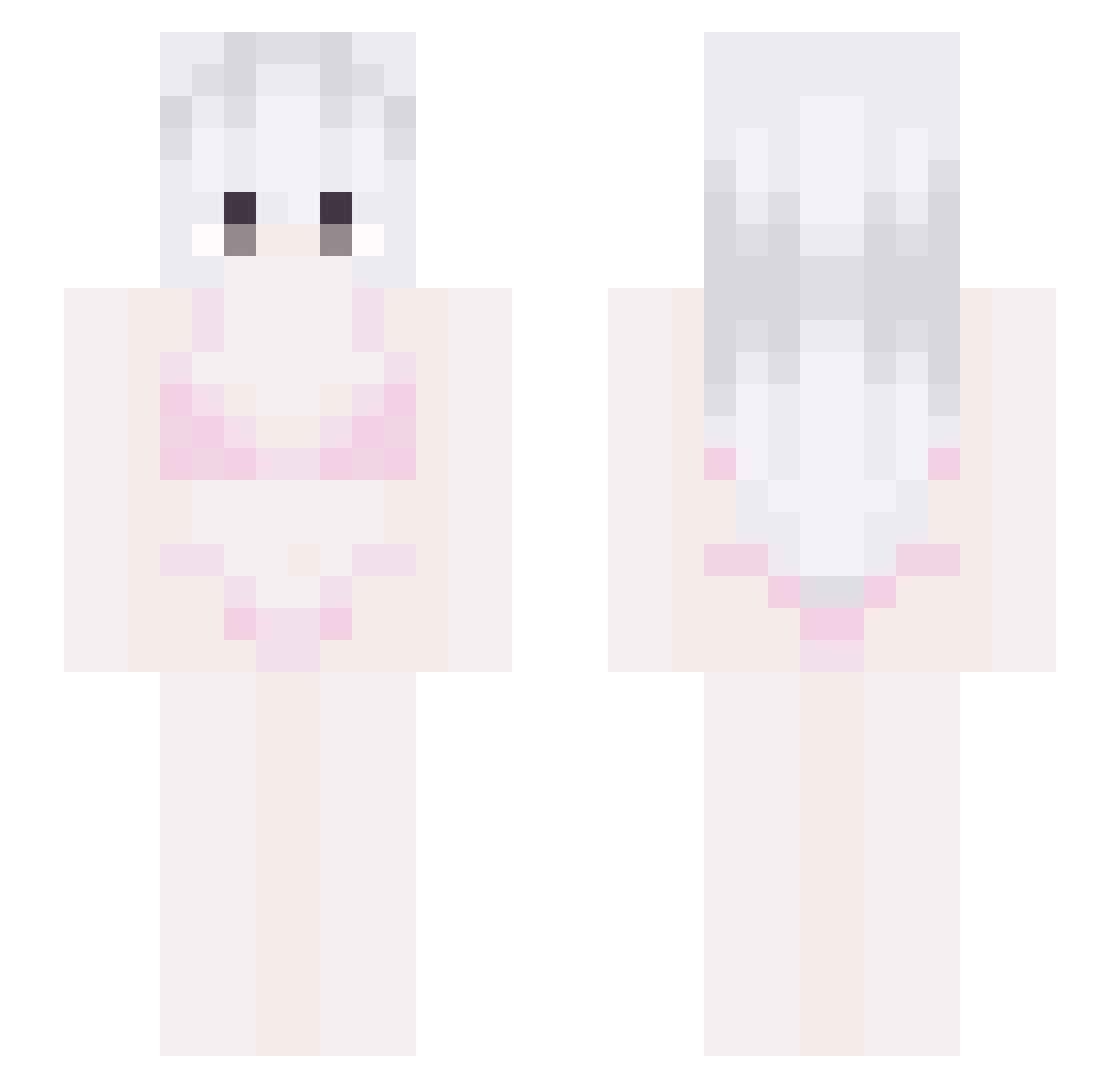 Rezkay1 Minecraft skin, front and back view
