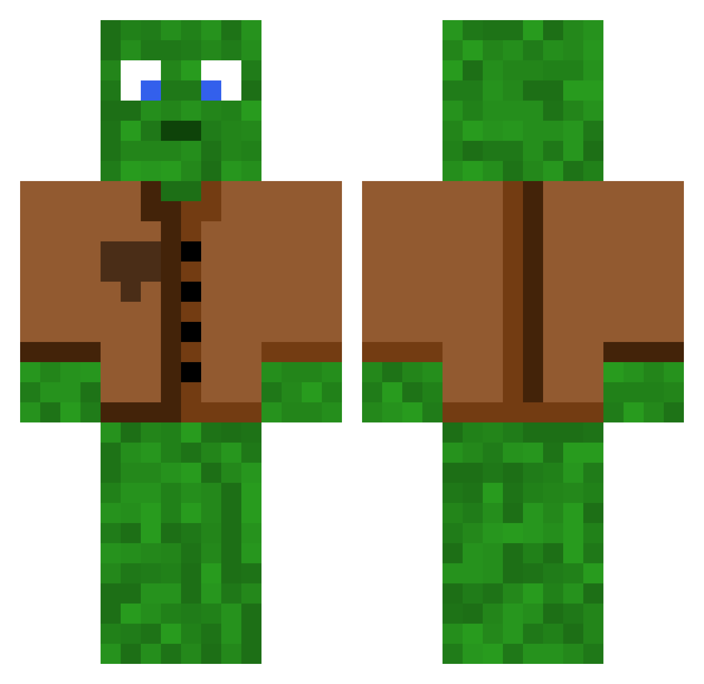 yeti_napleti19 Minecraft skin, front and back view