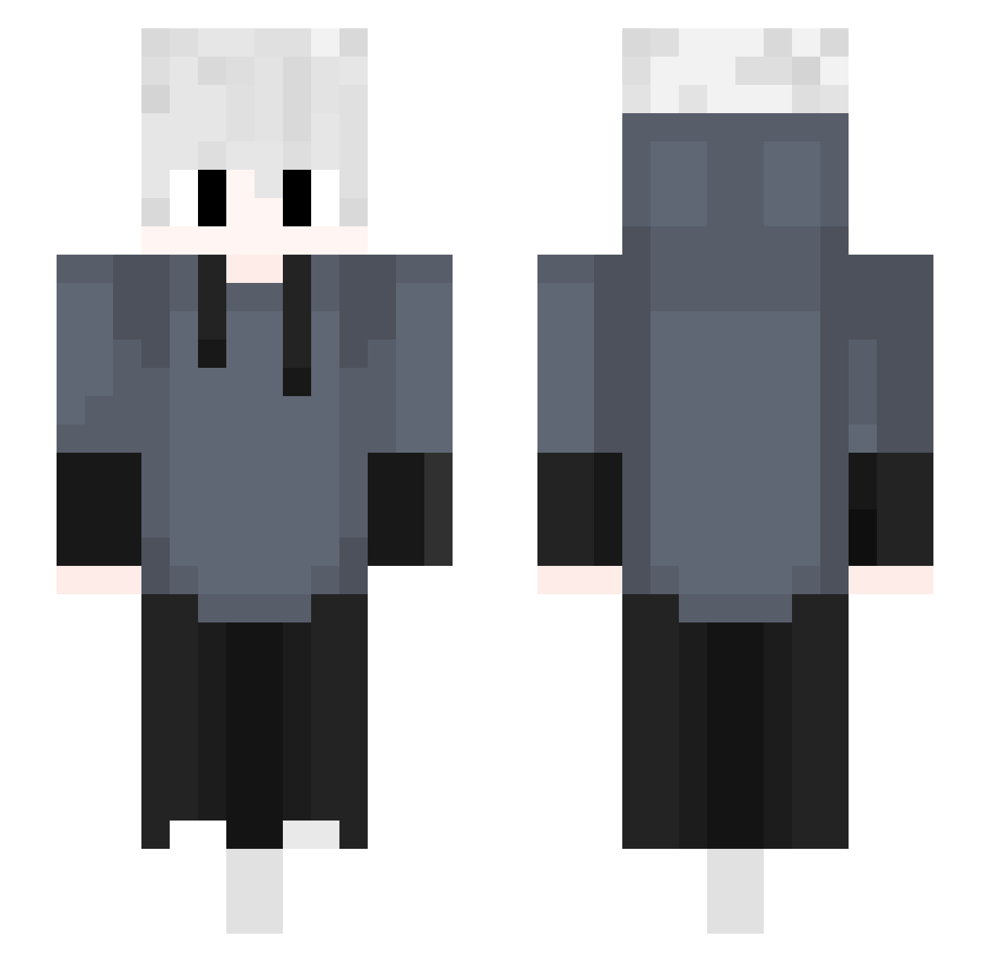uLTiiMaa Minecraft skin, front and back view