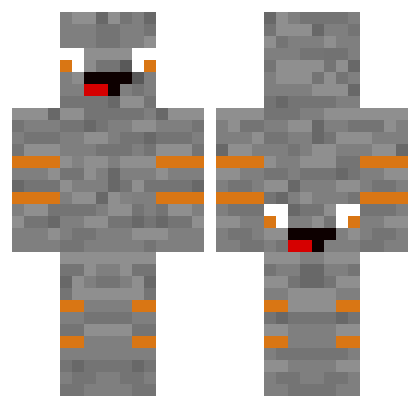 Alphasteini6 Minecraft skin, front and back view