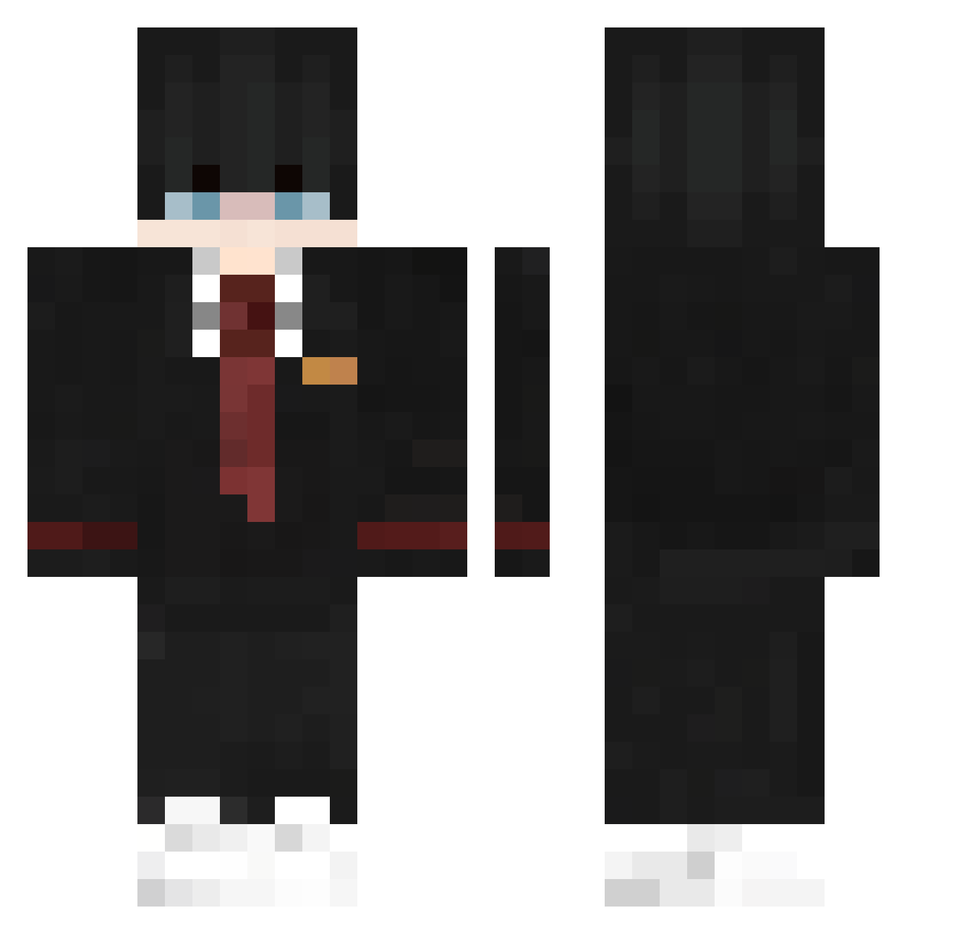 xCwitas Minecraft skin, front and back view