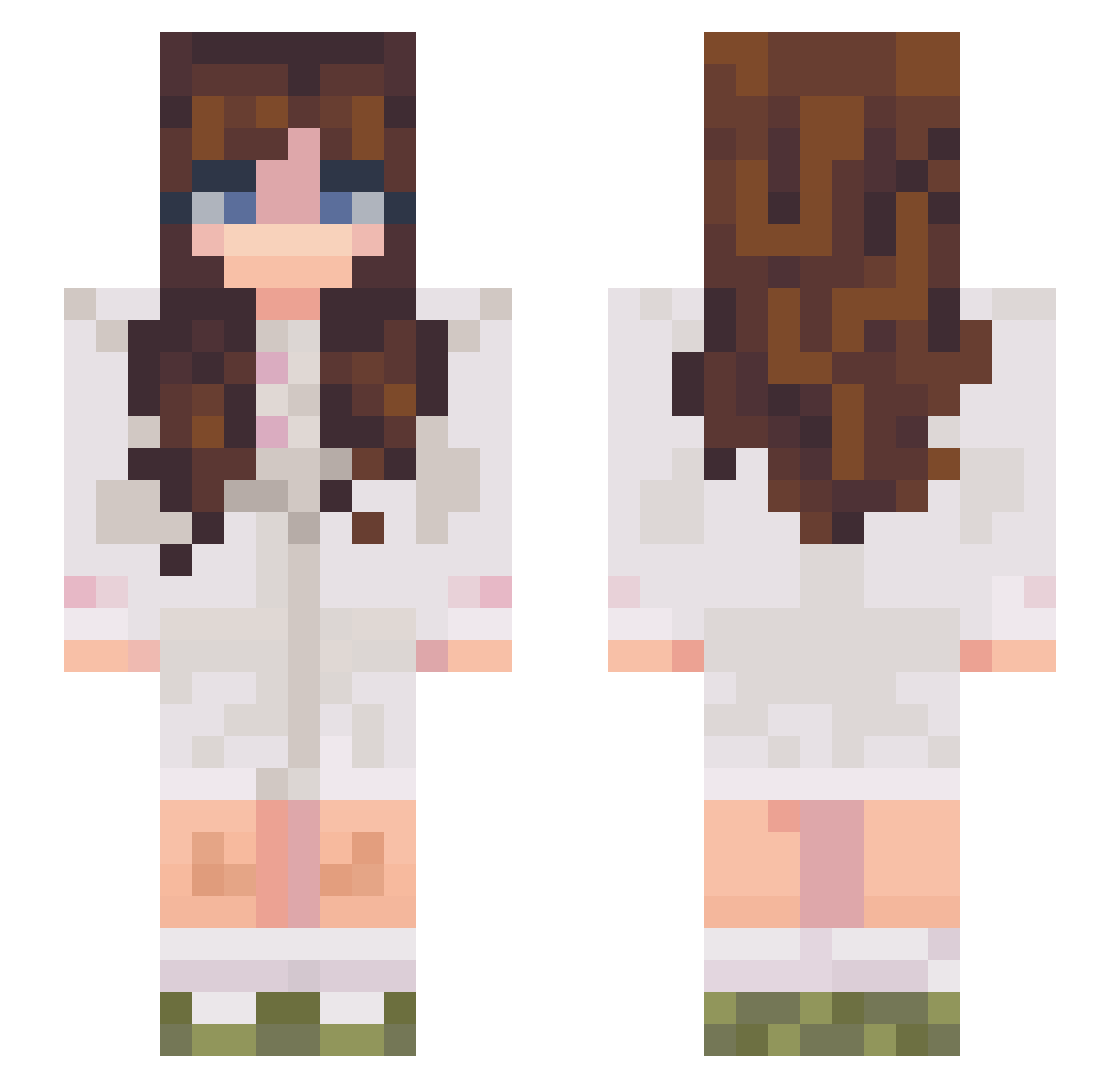 cogumelotinho Minecraft skin, front and back view