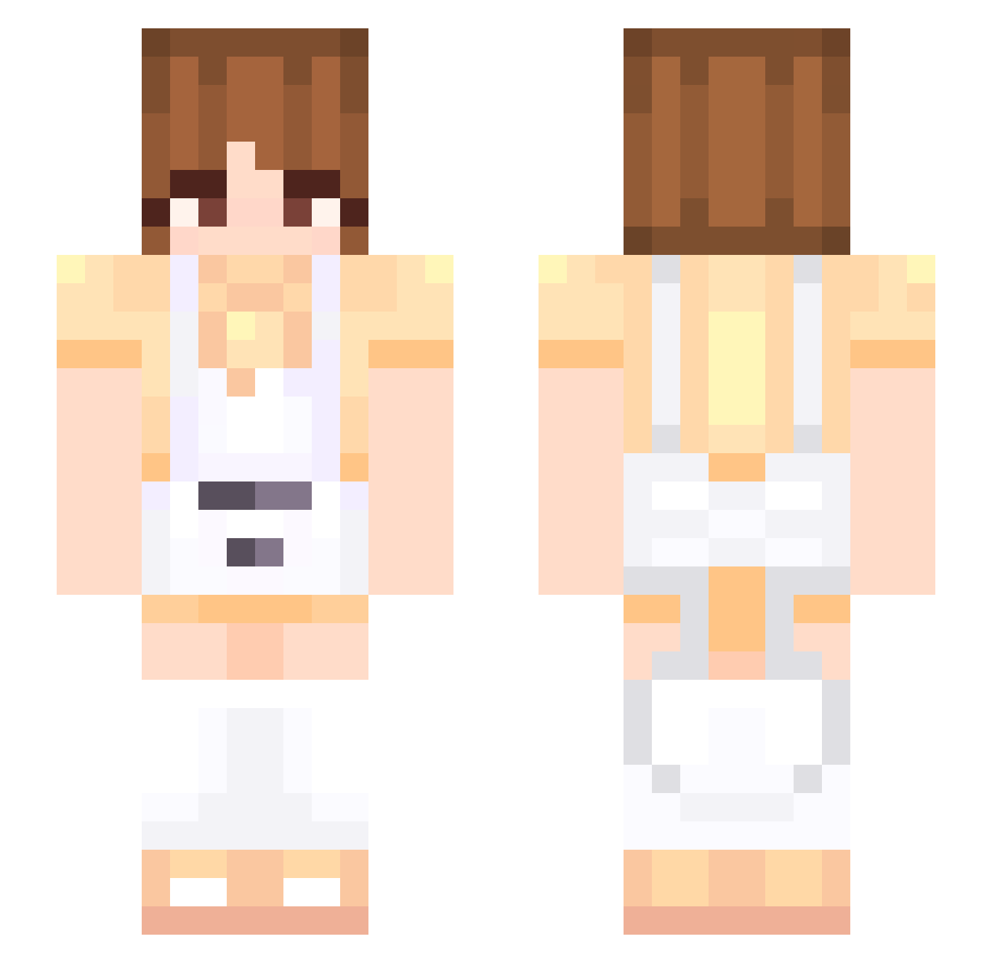olivesorbet Minecraft skin, front and back view