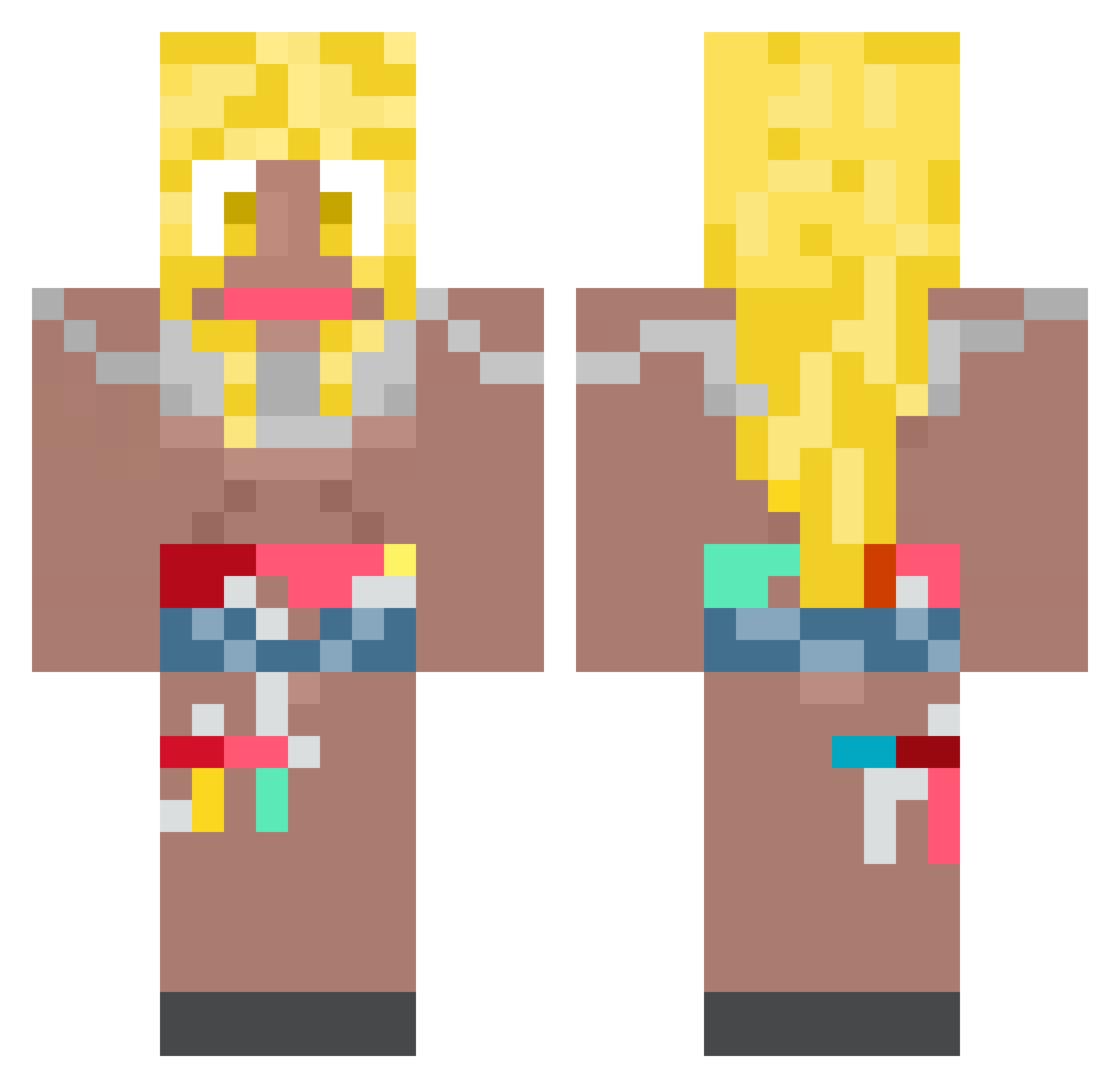 oops_keala Minecraft skin, front and back view