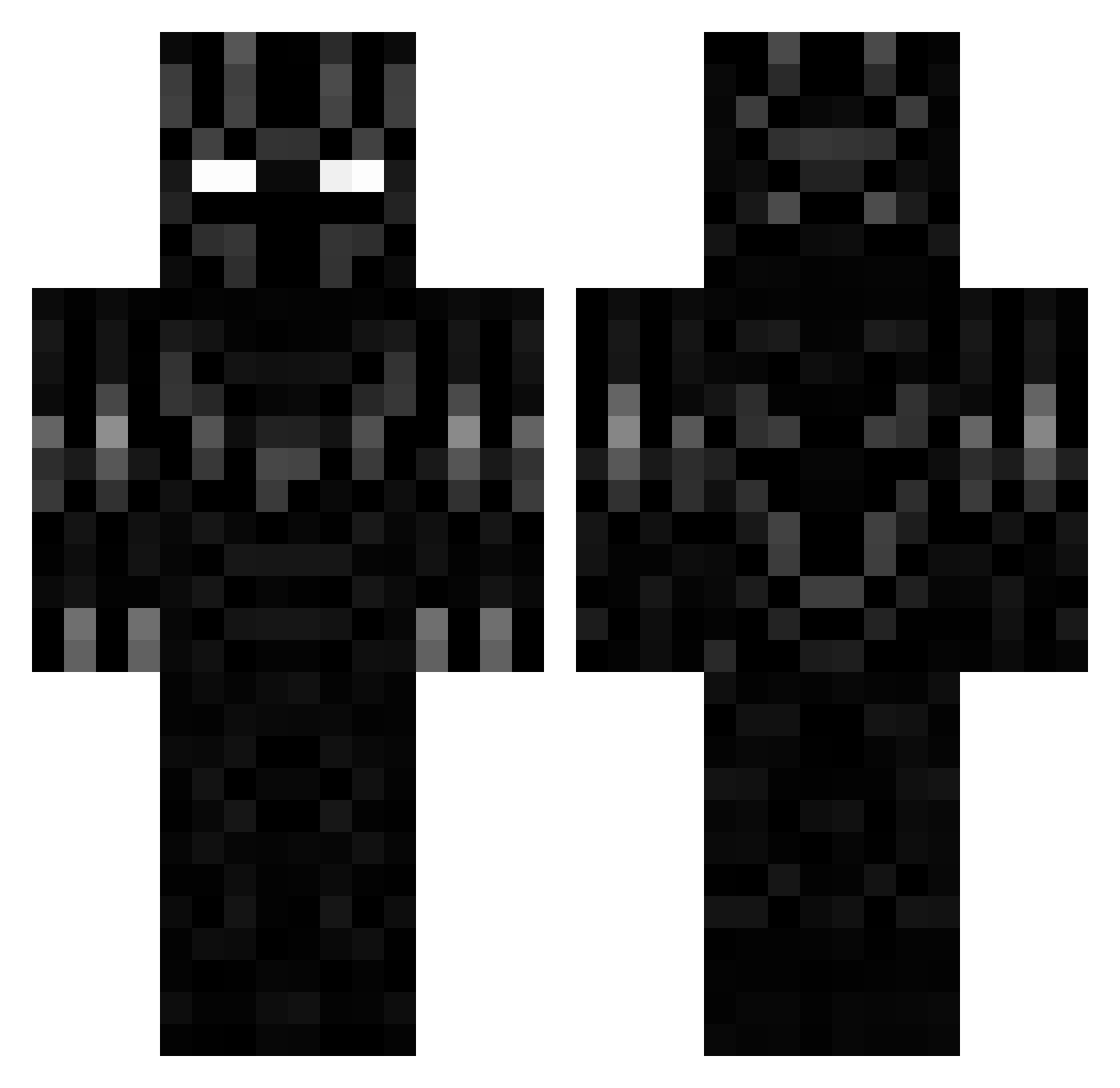 Simeryz Minecraft skin, front and back view
