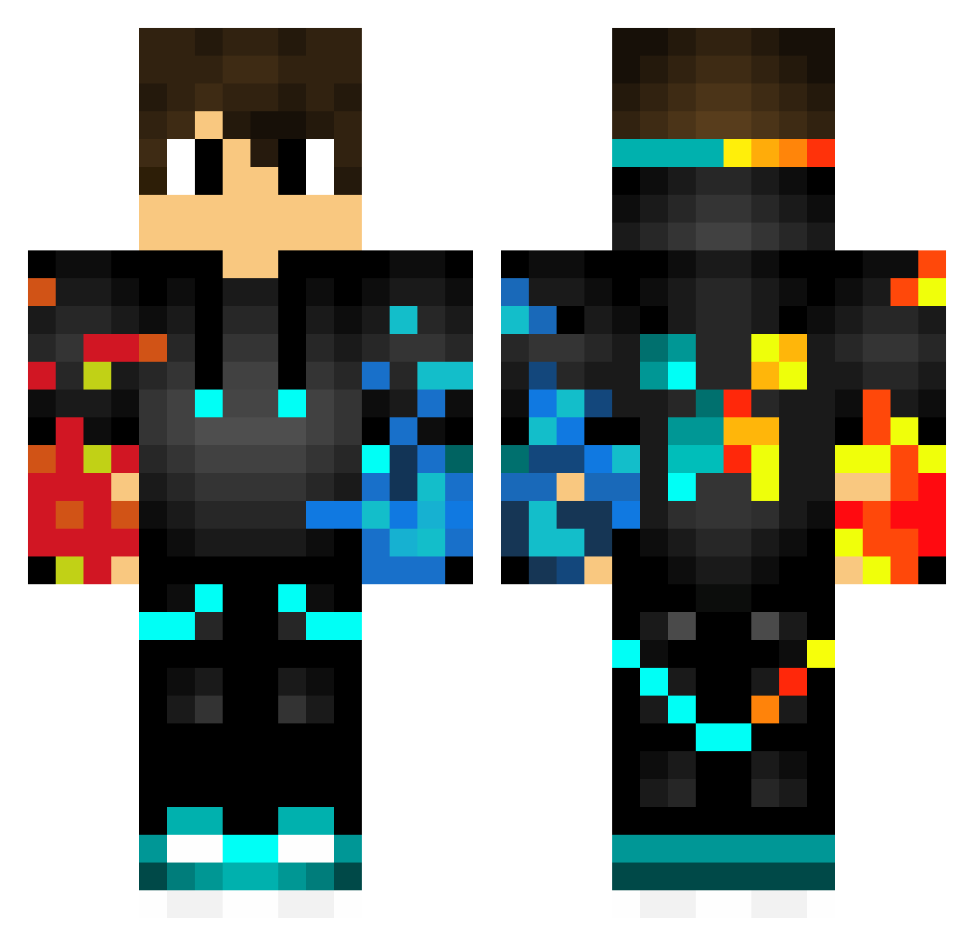 snoojjang Minecraft skin, front and back view