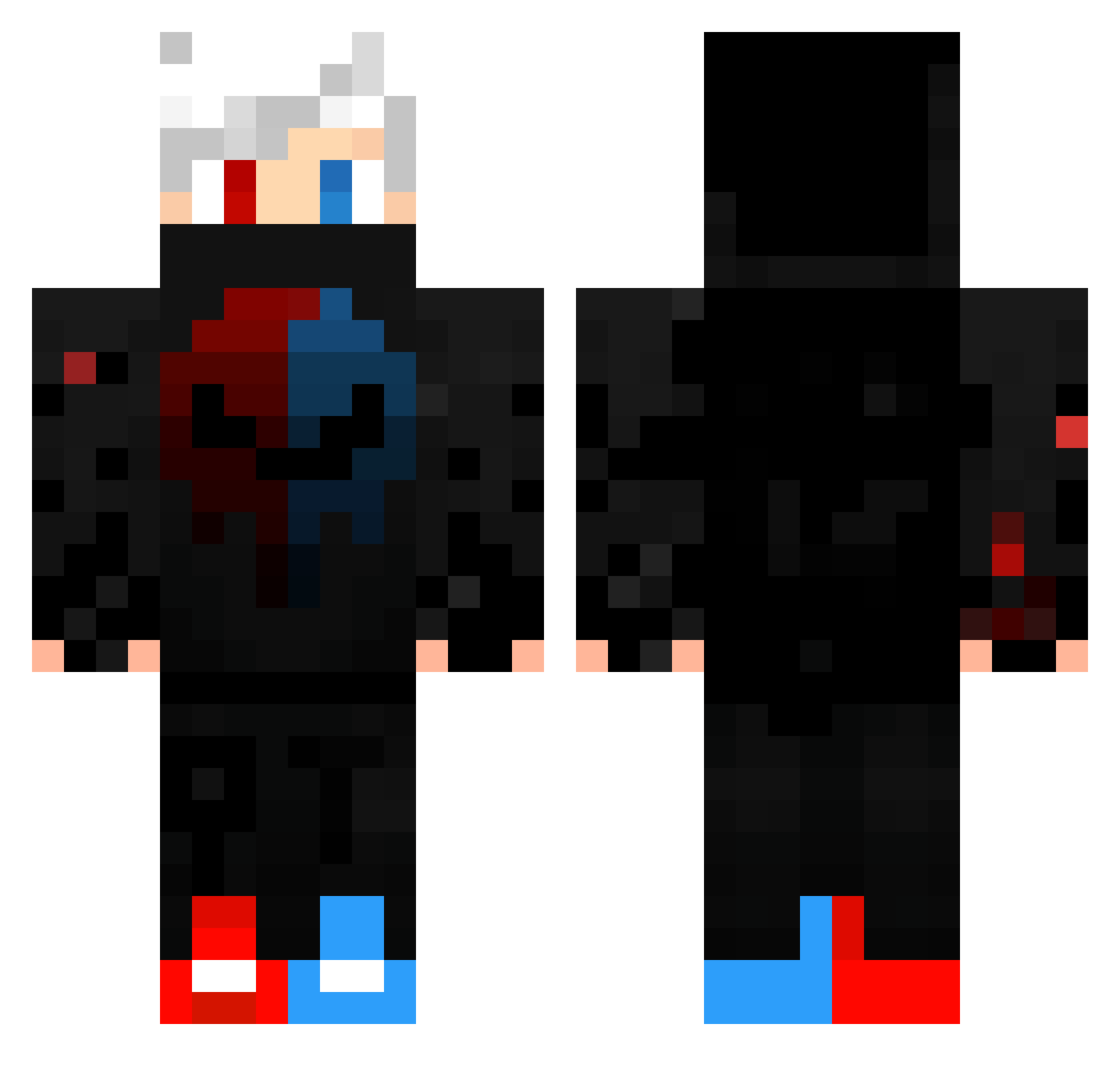 FidoNey Minecraft skin, front and back view