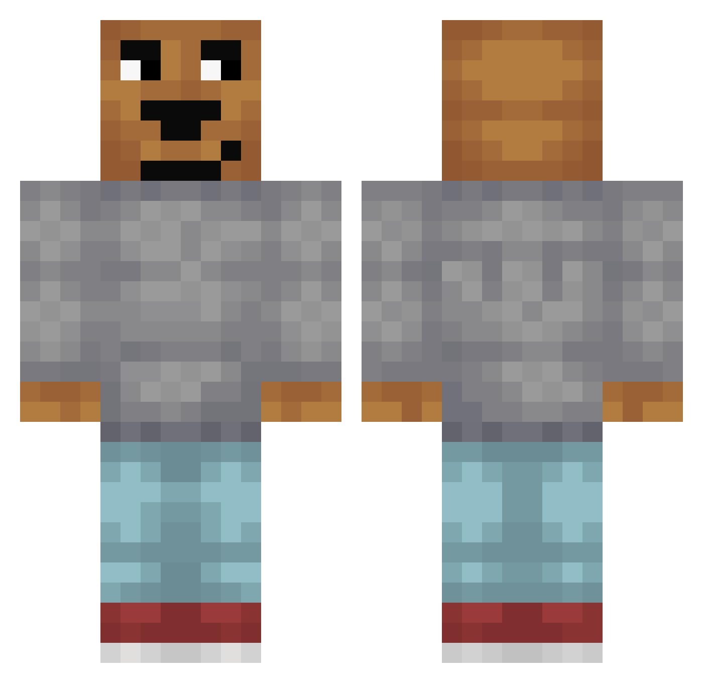 vanino02 Minecraft skin, front and back view