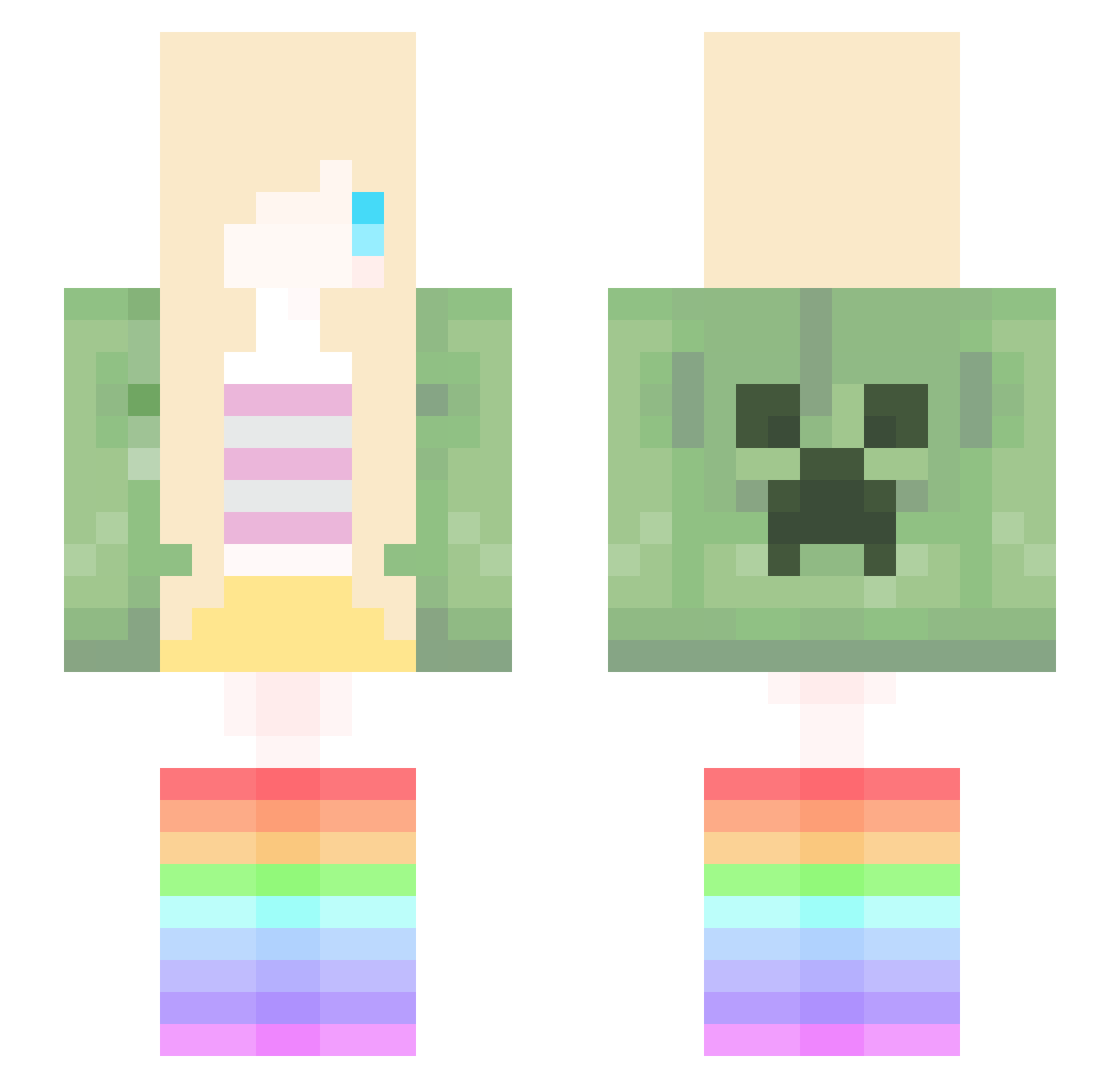 RRRR__726 Minecraft skin, front and back view