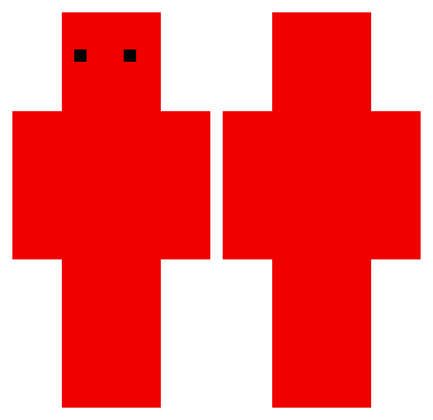 Espen1077 Minecraft skin, front and back view