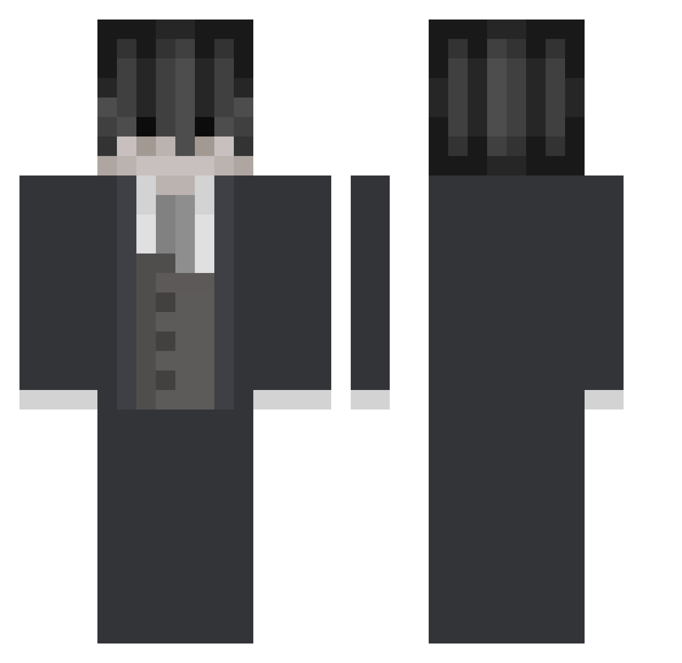 narkhos_ Minecraft skin, front and back view
