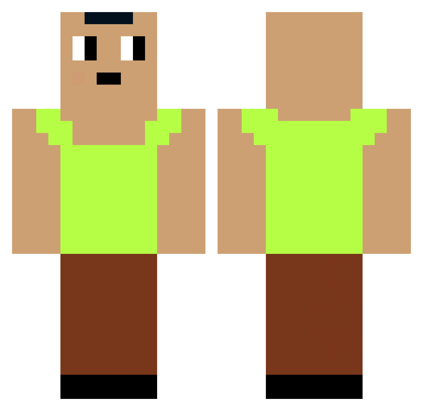 mounir_merai Minecraft skin, front and back view