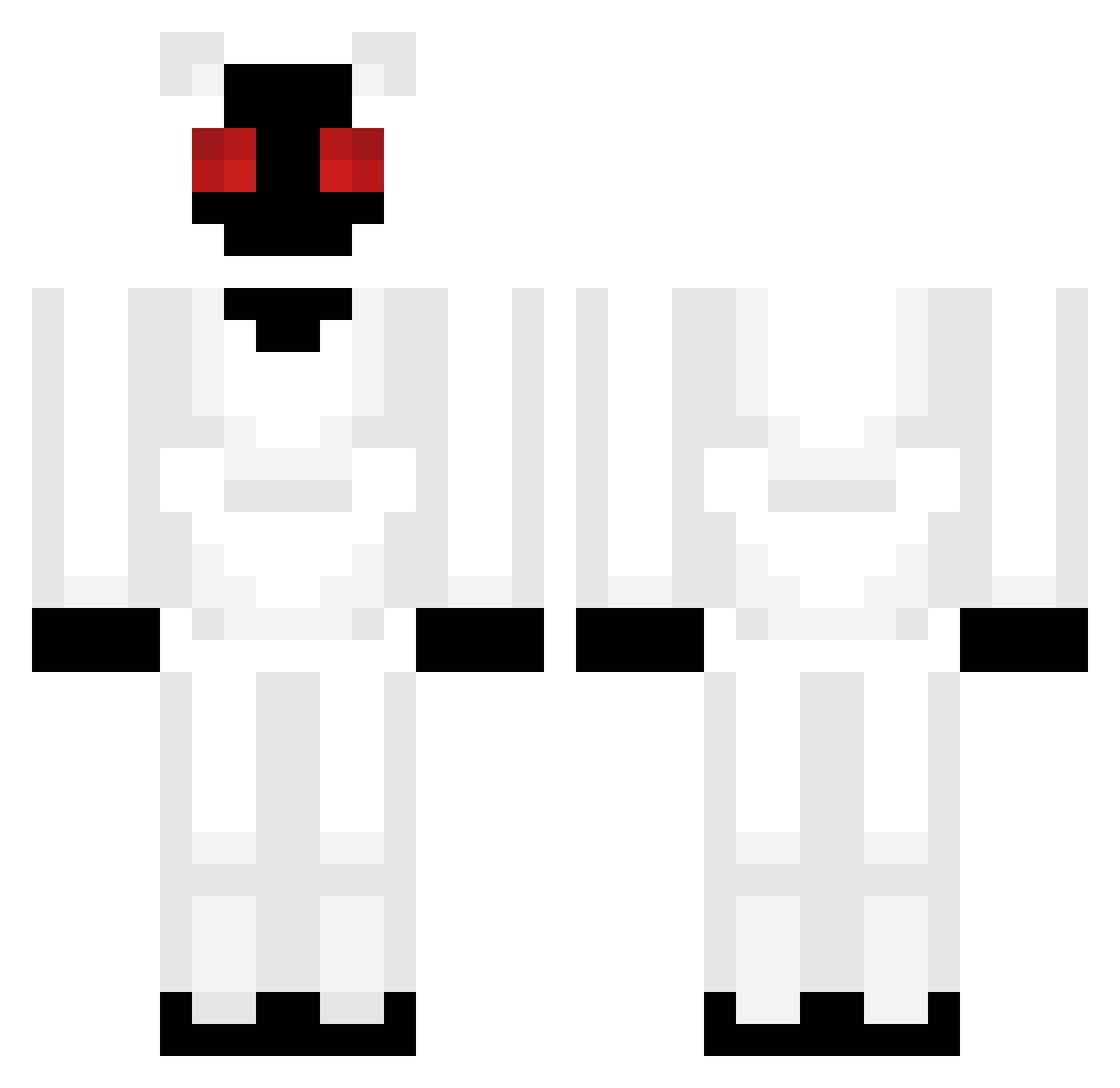 Hamazushi95963 Minecraft skin, front and back view