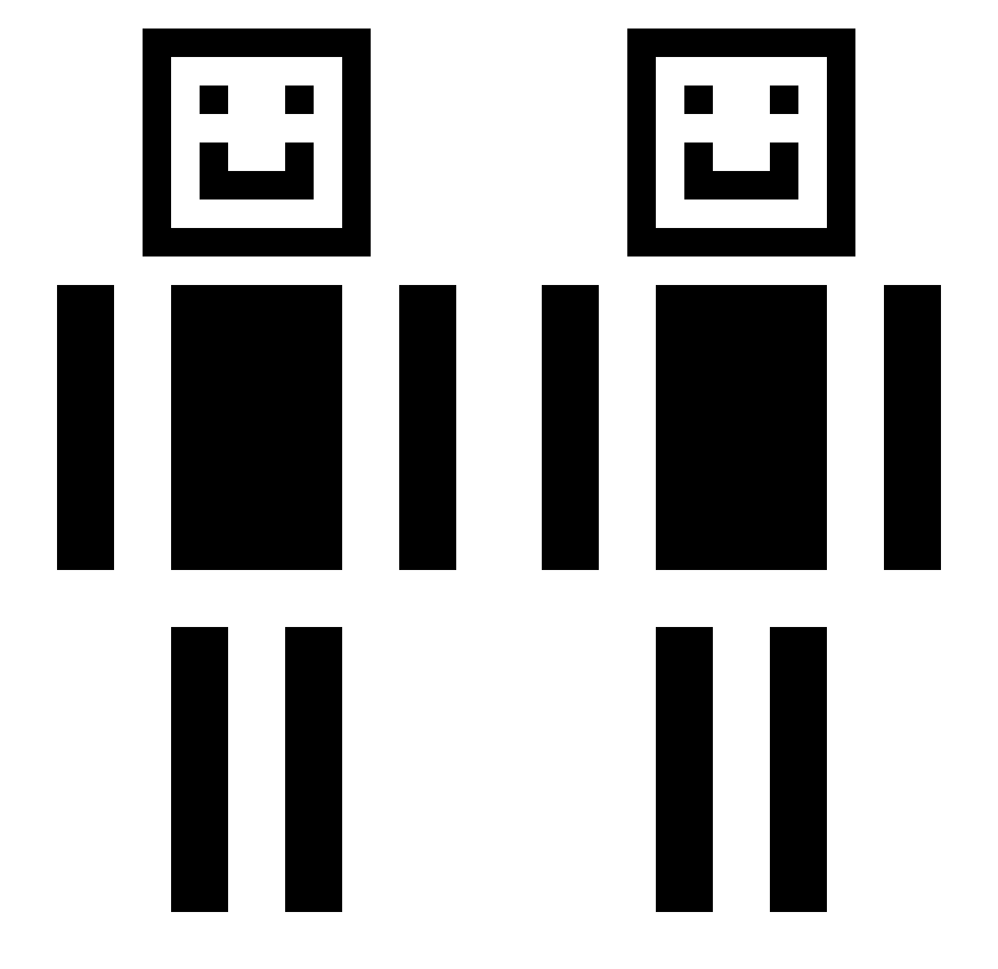 Phantonury Minecraft skin, front and back view
