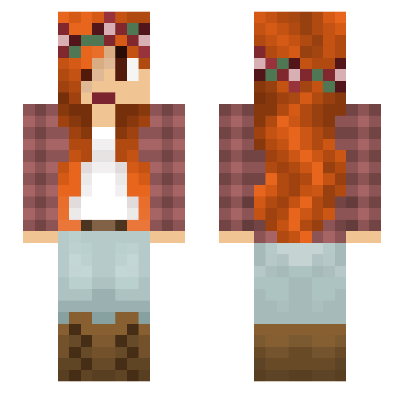 Gwendolyn Minecraft skin, front and back view