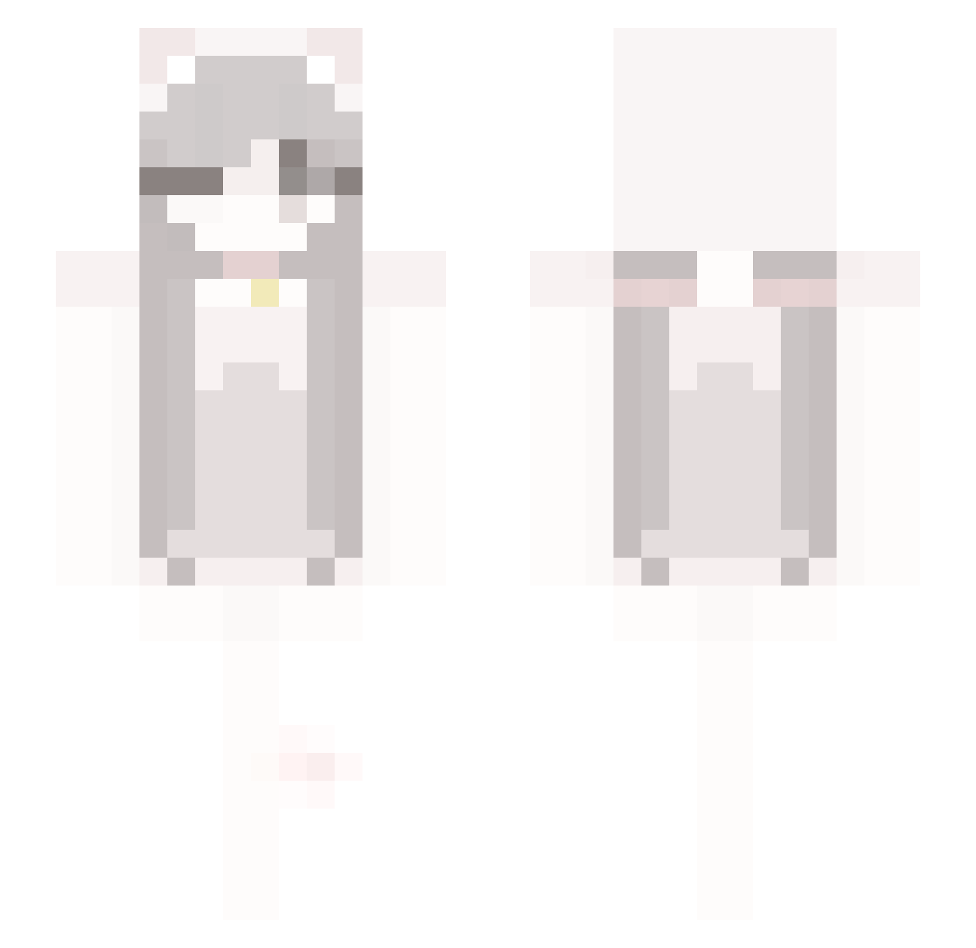 juliaboos Minecraft skin, front and back view