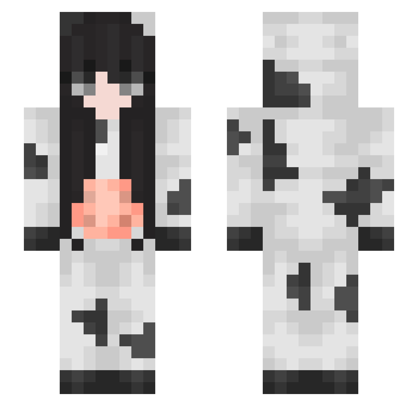 laisgostosa Minecraft skin, front and back view