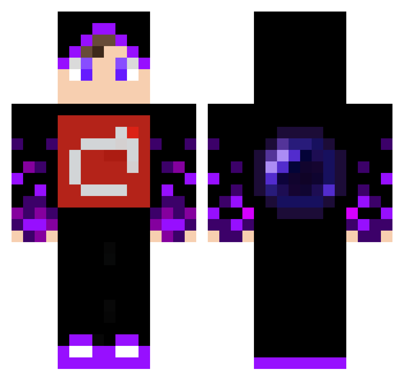 Danielsaman Minecraft skin, front and back view