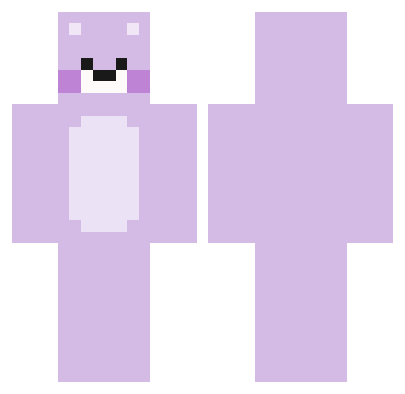 Hyperionzz Minecraft skin, front and back view