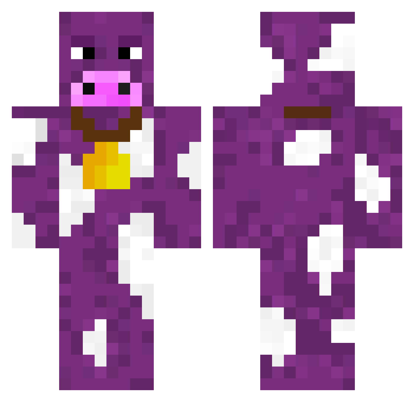 missionerde Minecraft skin, front and back view
