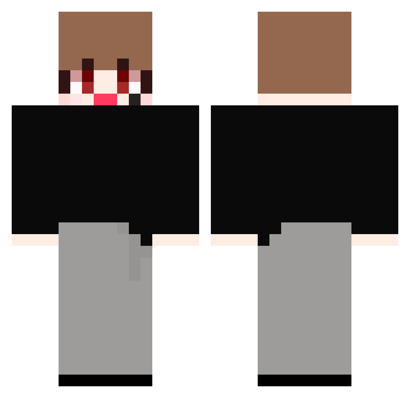 woning_o3o Minecraft skin, front and back view