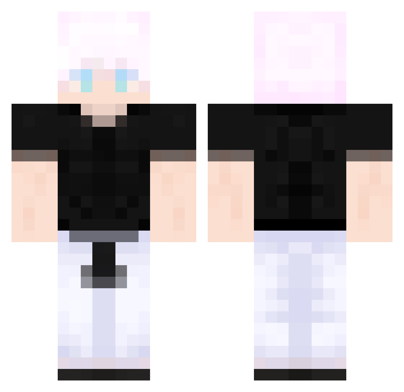 totallyt1lted Minecraft skin, front and back view