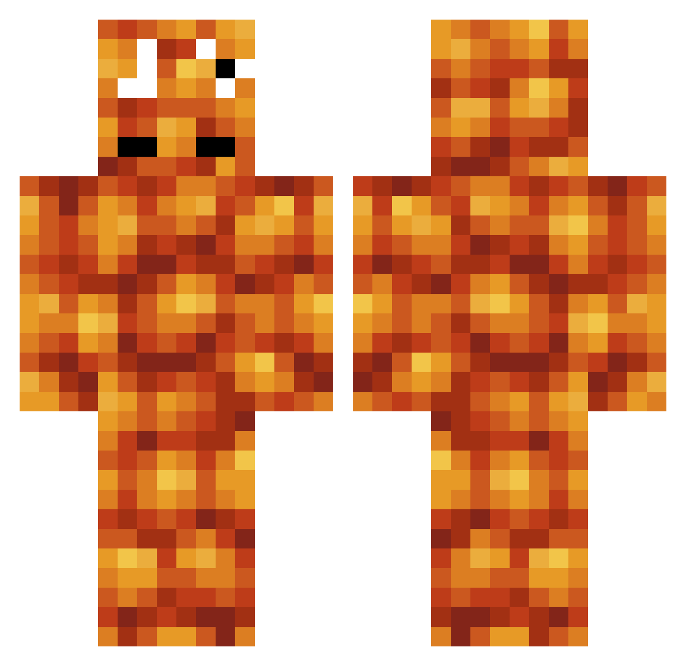 beanster5774 Minecraft skin, front and back view