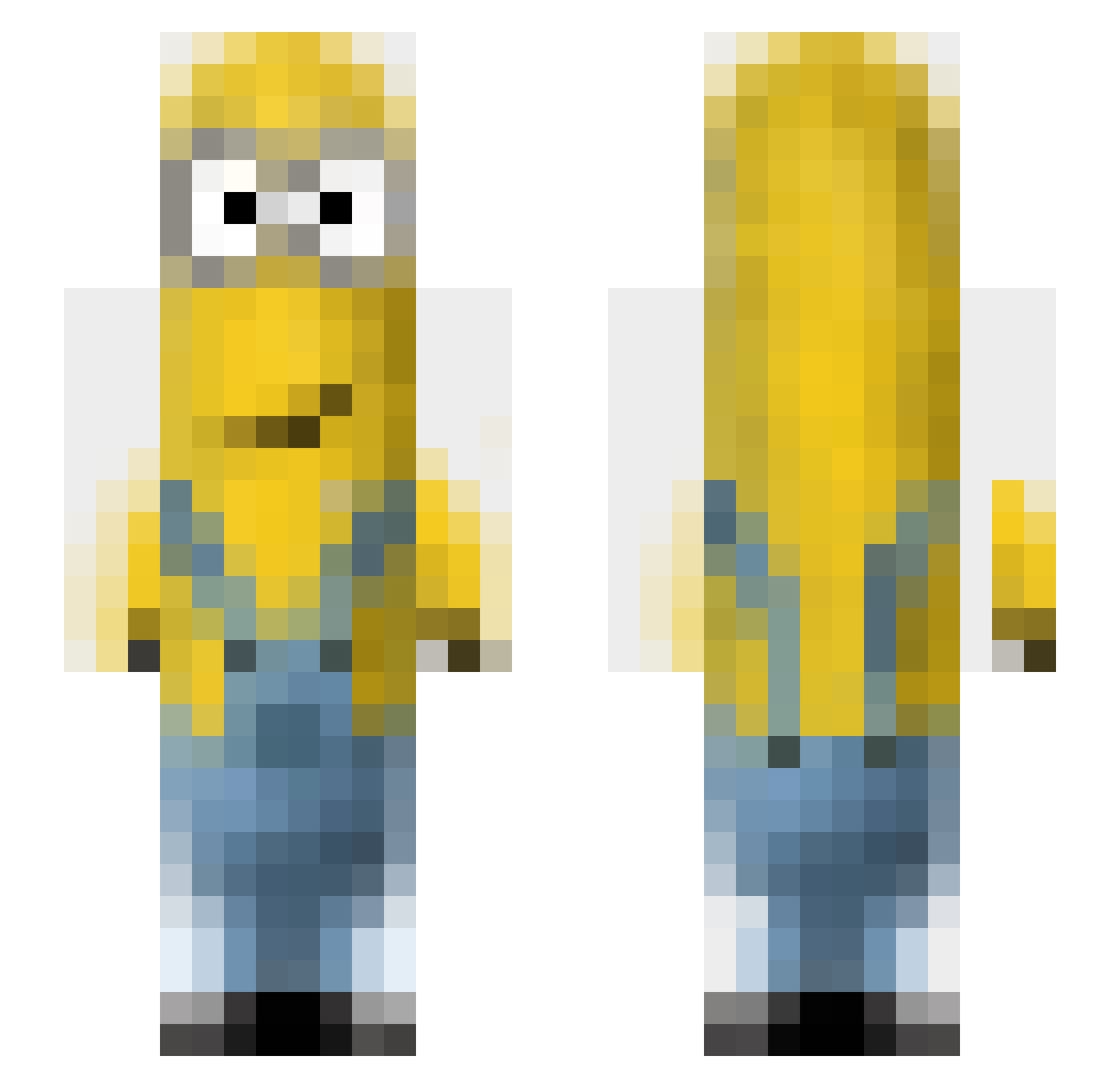 ori_the_king Minecraft skin, front and back view