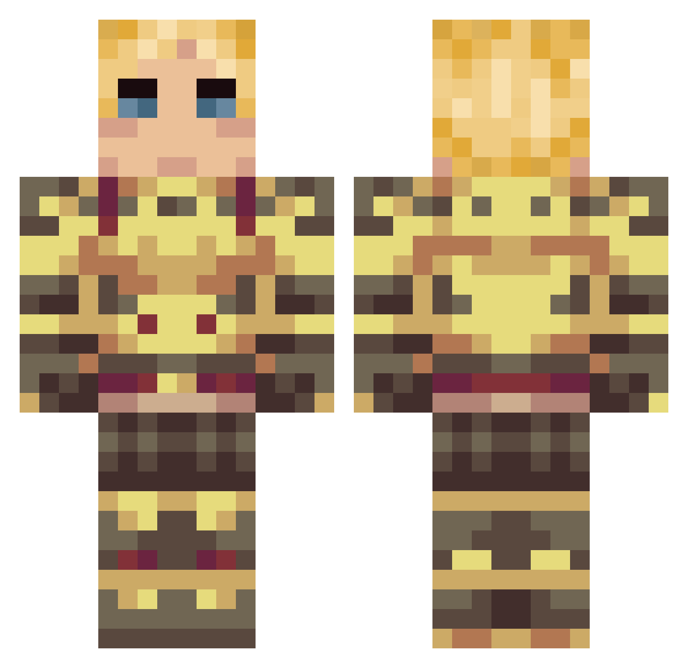 denxis_109 Minecraft skin, front and back view