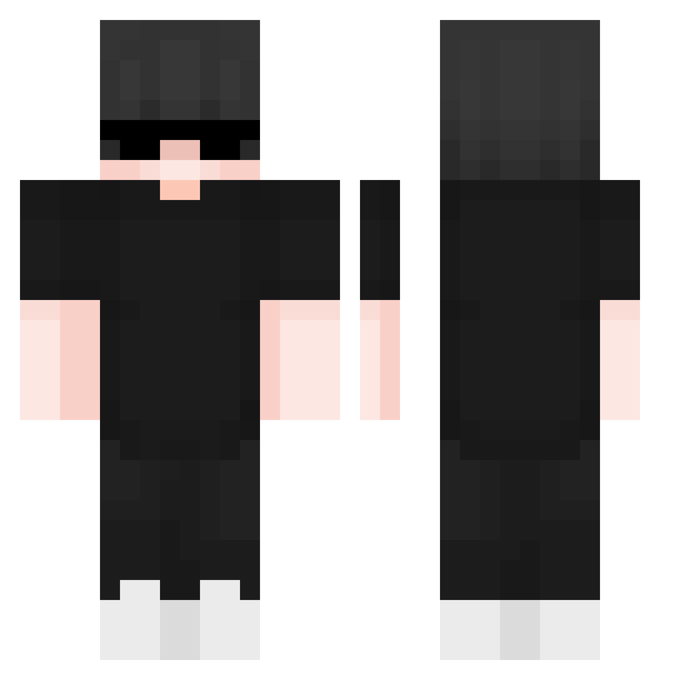 Vasylii Minecraft skin, front and back view