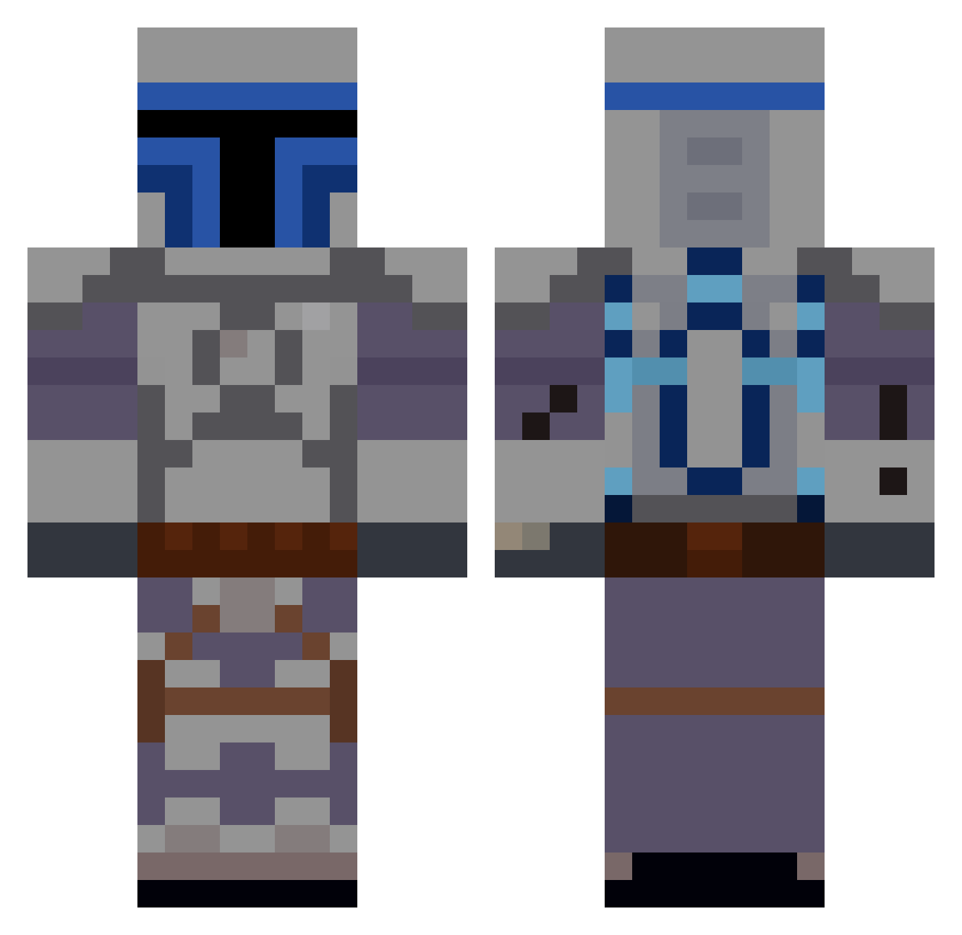 stgja3512 Minecraft skin, front and back view
