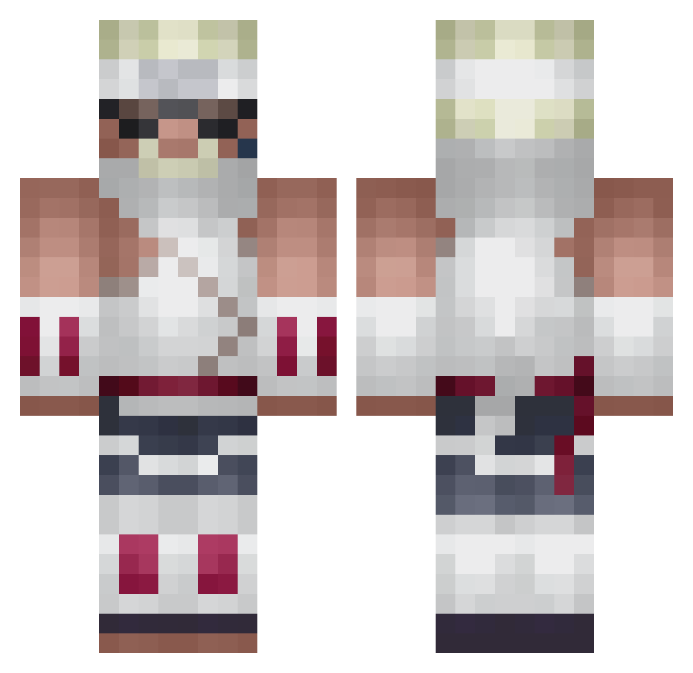 Maliquantay Minecraft skin, front and back view