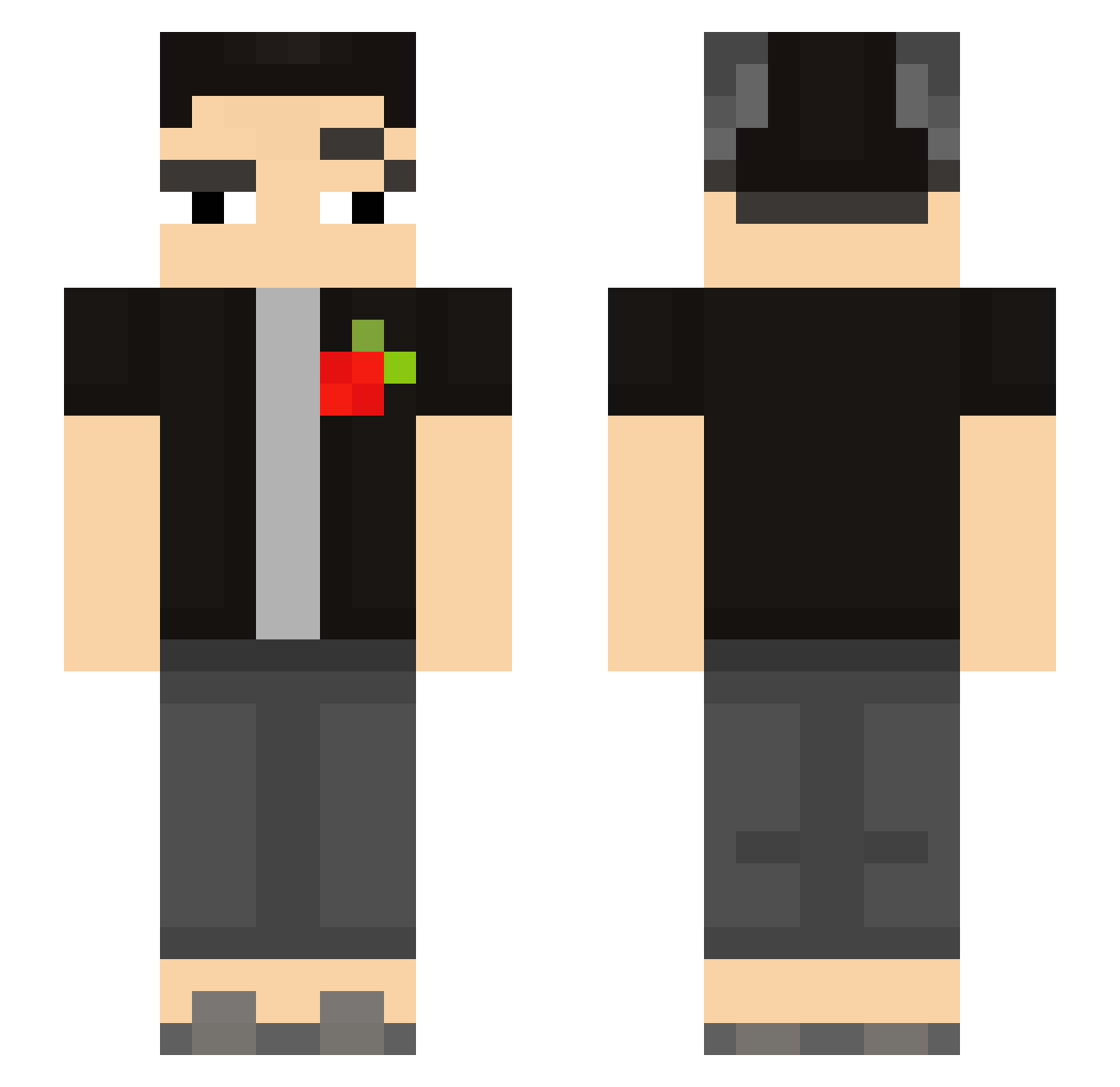 _HolyStone_ Minecraft skin, front and back view