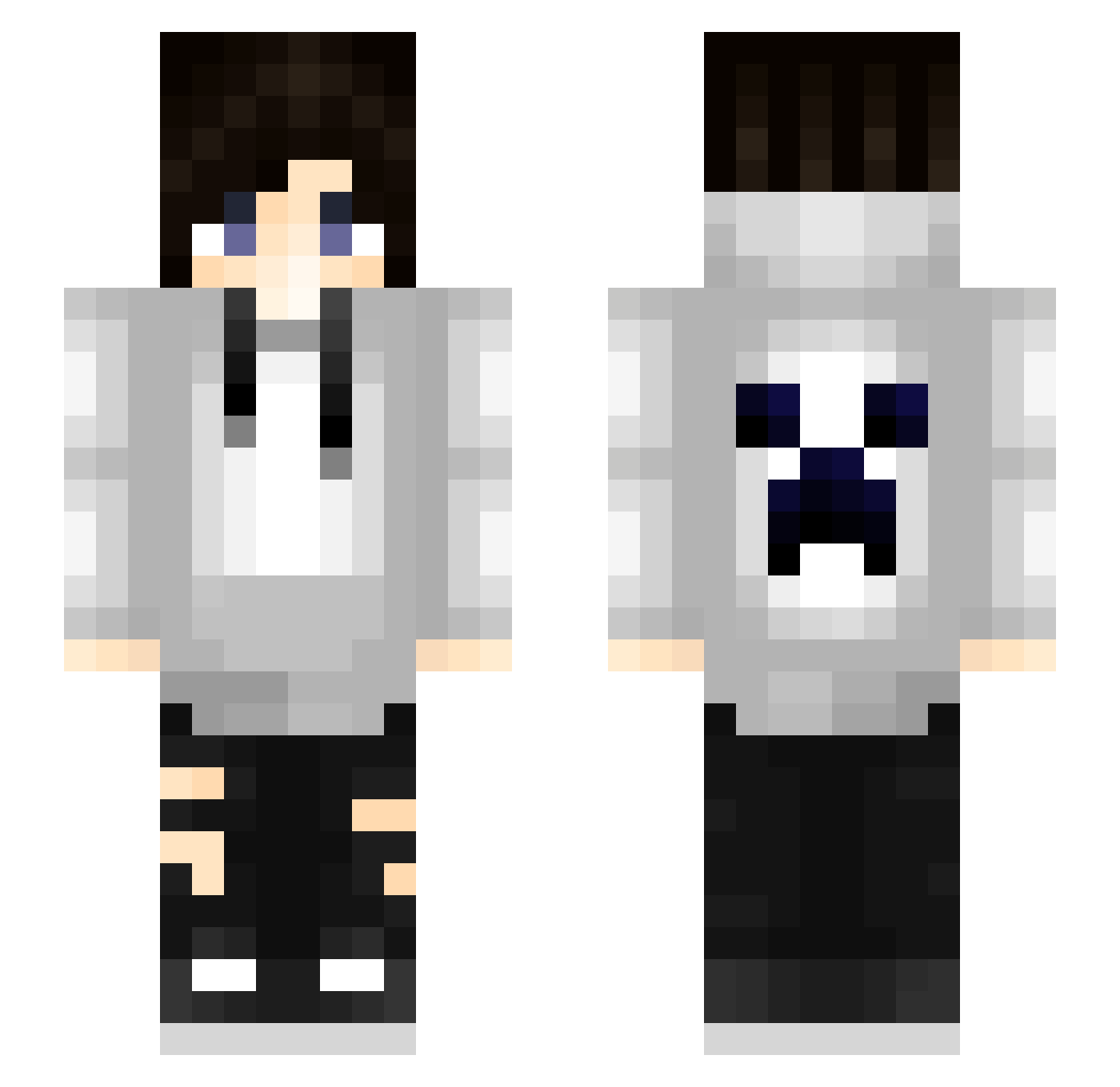 0529 Minecraft skin, front and back view