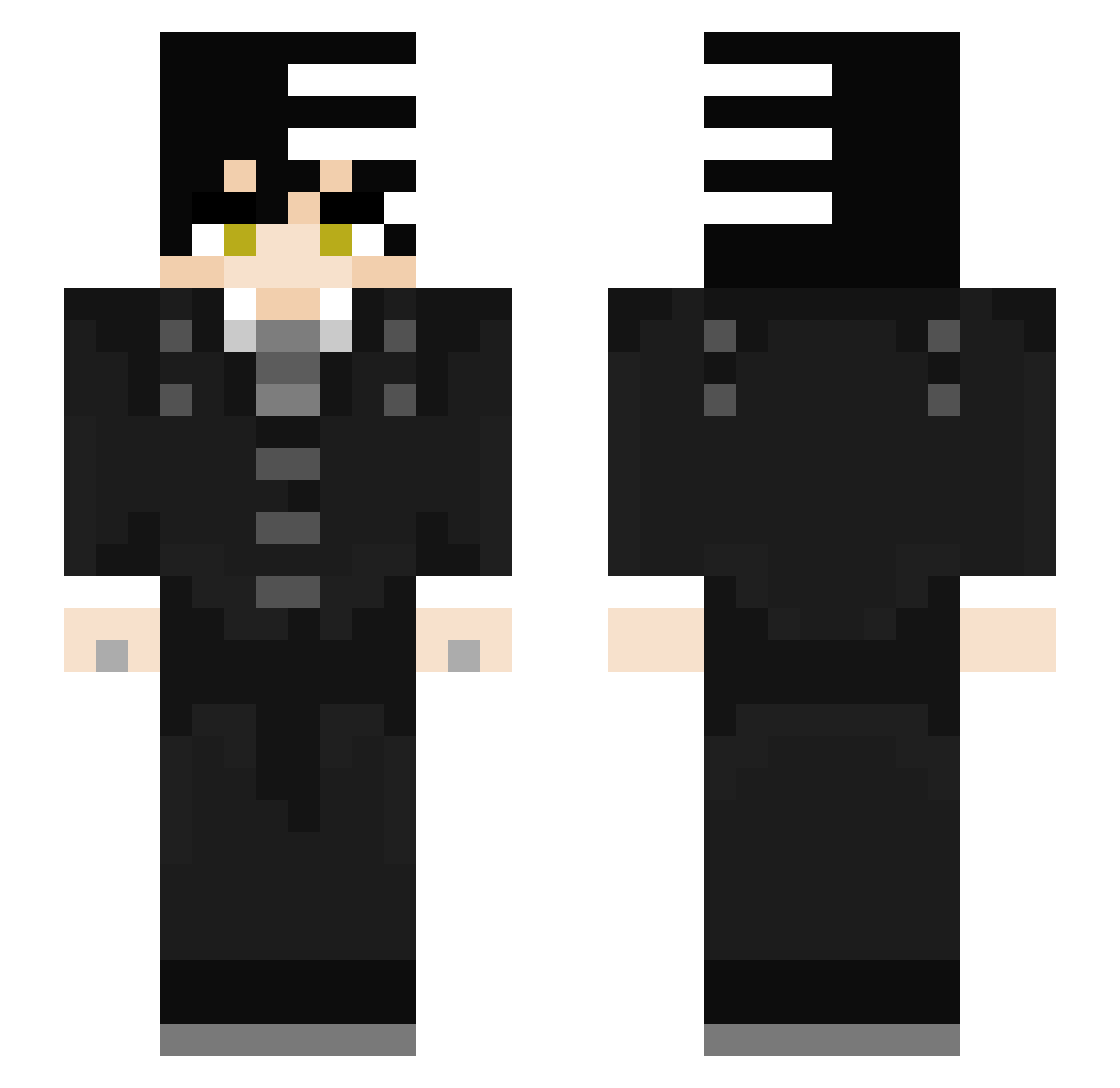 Alejo89xd Minecraft skin, front and back view