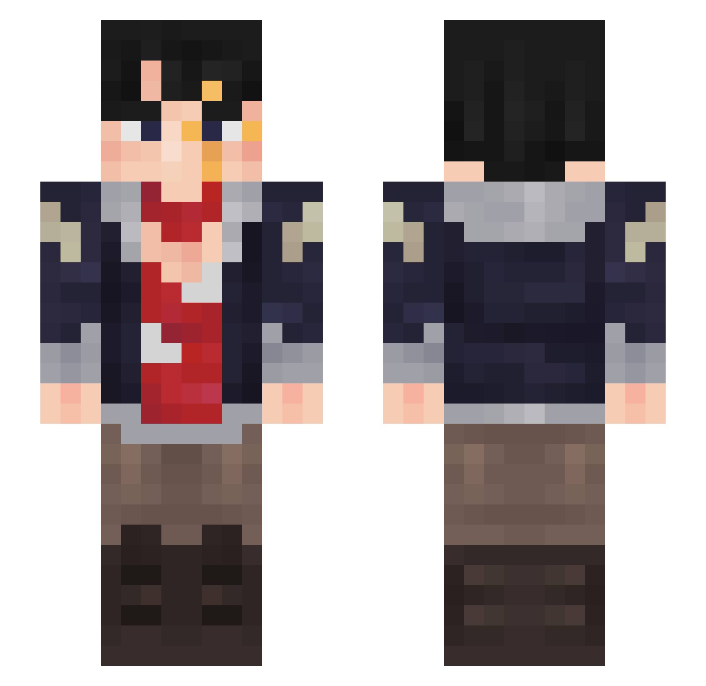 master1970 Minecraft skin, front and back view