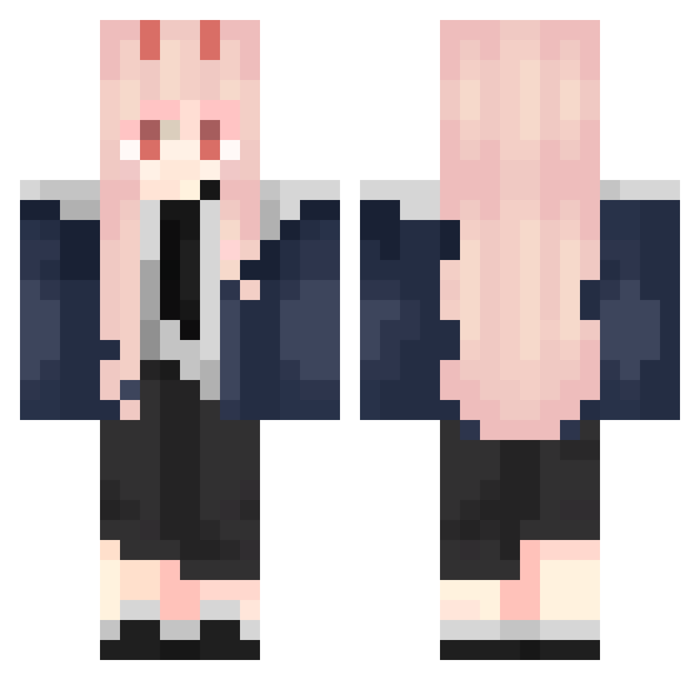 UgandanGeneral Minecraft skin, front and back view