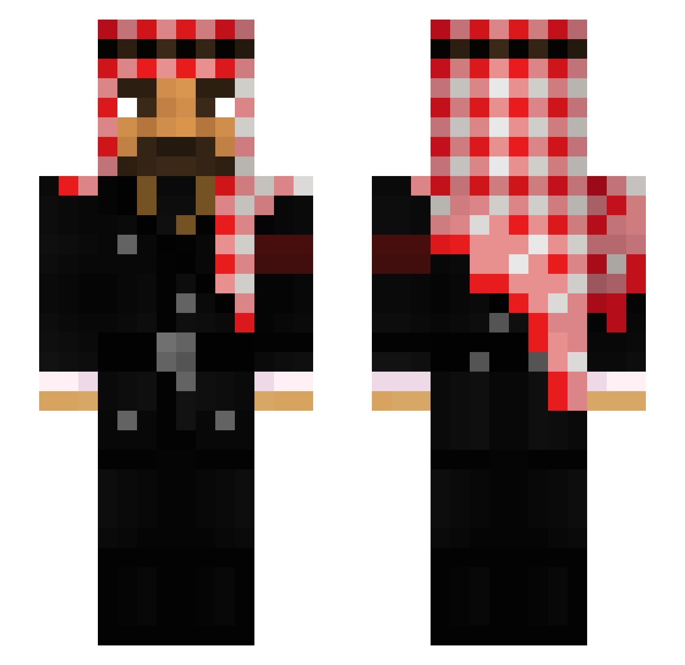KyrieEleion Minecraft skin, front and back view
